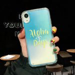 Coque Liquide Sable Mouvant Fluorescent Aloha Days - archetypecase