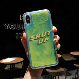 Coque Shut Up liquide sable mouvant fluorescent - archetypecase